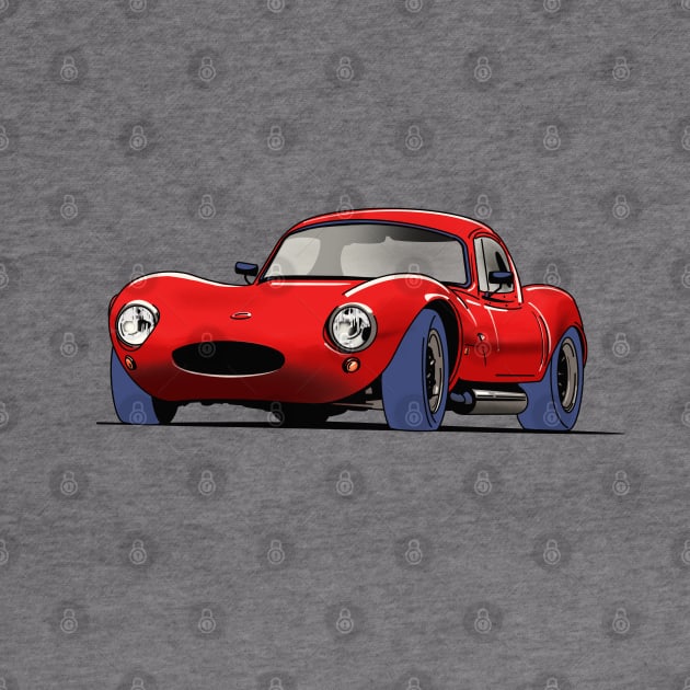 Ginetta G4 Vintage Sports Car in Red by Webazoot